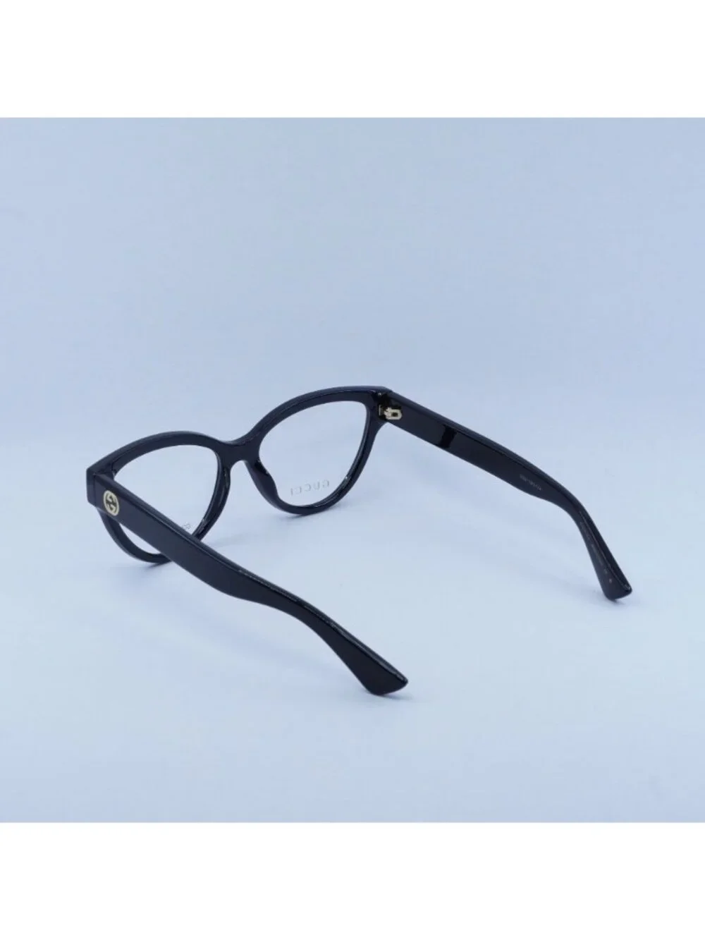 Gucci GG1581O 001 Eyeglasses Black 55mm Cat Eye Frame